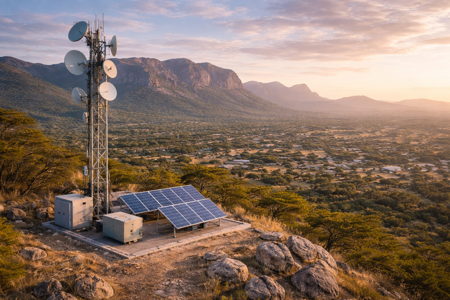 Wireless internet tower